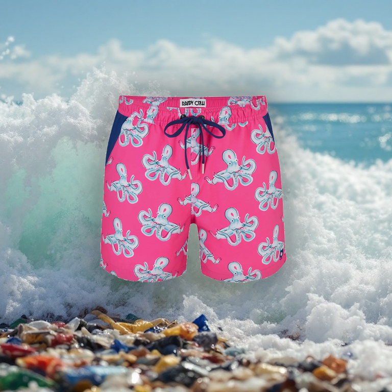 From Ocean Waste to Beachwear: The Journey of Randy Cow's Recycled Plastic Swim Shorts